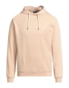 Hindustrie Man Sweatshirt Beige Size 40 Cotton, Elastane In Sand