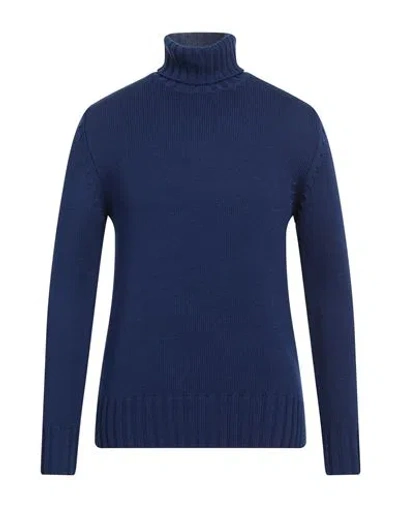 Hindustrie Man Turtleneck Blue Size M Wool