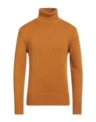Hindustrie Man Turtleneck Mustard Size Xl Wool In Yellow