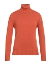 Hindustrie Man Turtleneck Orange Size Xl Wool