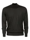 Hindustrie Mockneck Ls Royal Merino In Black