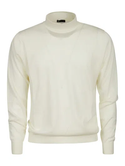 Hindustrie Mockneck Ls Royal Merino In White