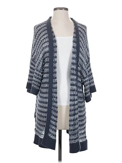 Pre-owned Hinge Cardigan Sweater In Blue