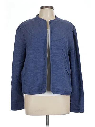 Pre-owned Hinge Cardigan Sweater In Blue