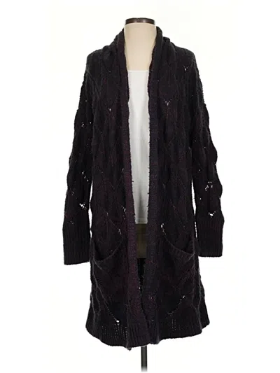 Pre-owned Hinge Cardigan Sweater In Purple