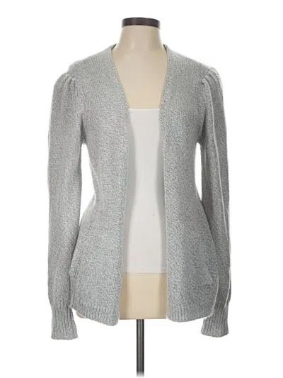 Pre-owned Hinge Cardigan Sweater In Silver