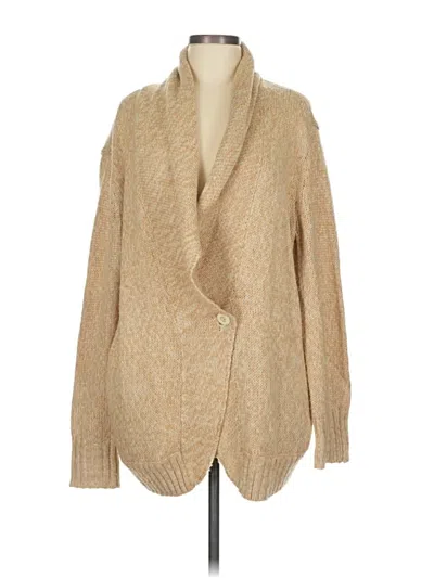 Pre-owned Hinge Cardigan Sweater In Tan