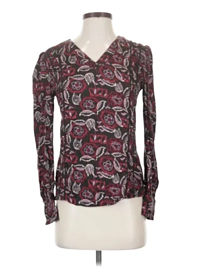 Pre-owned Hinge Casual Dress In Burgundy