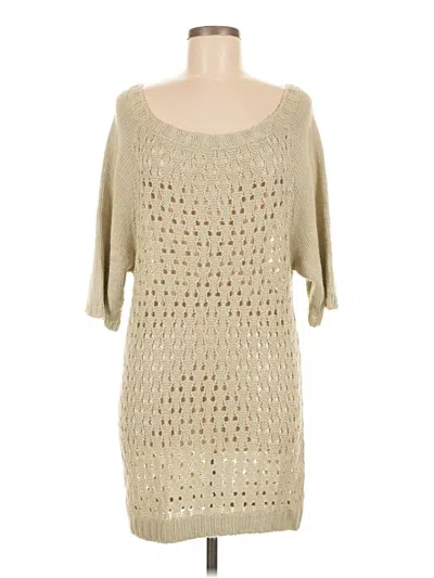 Pre-owned Hinge Casual Dress In Tan