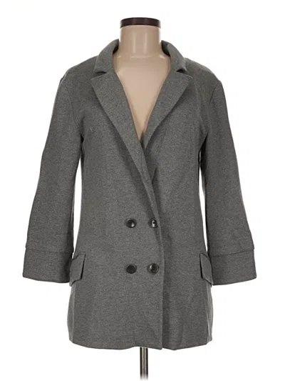 Pre-owned Hinge Coat In Gray