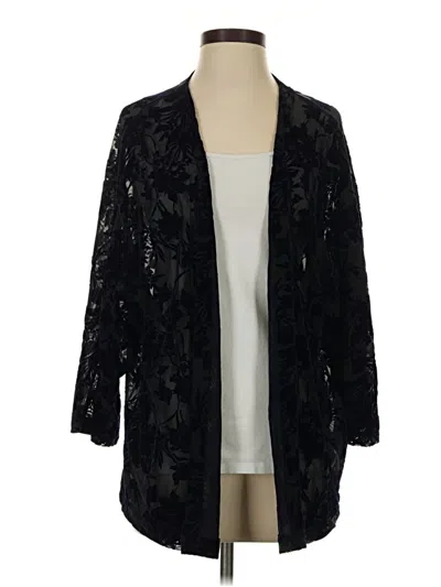 Pre-owned Hinge Kimono In Black