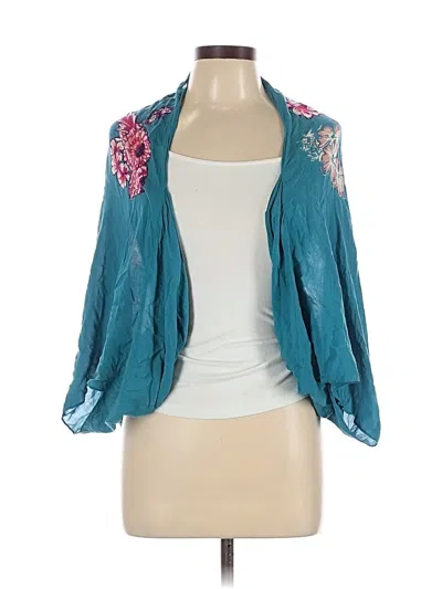 Pre-owned Hinge Kimono In Blue