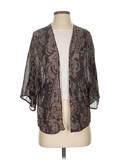 Pre-owned Hinge Kimono In Gray