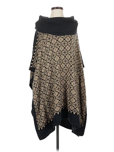 Pre-owned Hinge Poncho In Black