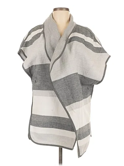 Pre-owned Hinge Poncho In Gray