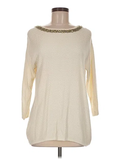 Pre-owned Hinge Pullover Sweater In Ivory