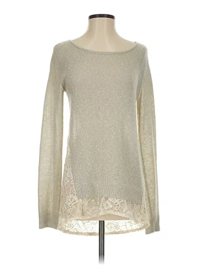 Pre-owned Hinge Pullover Sweater In Silver