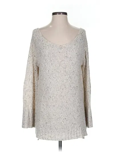 Pre-owned Hinge Pullover Sweater In Silver