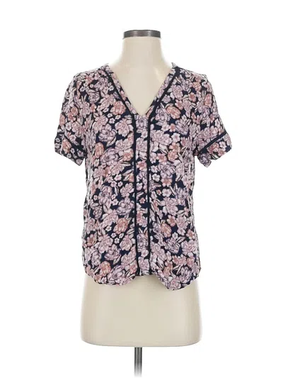 Pre-owned Hinge Short Sleeve Henley Shirt In Pink