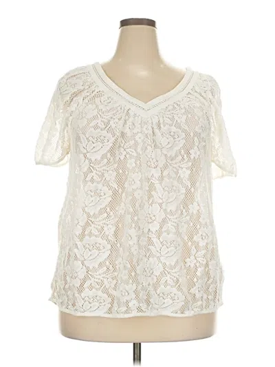 Pre-owned Hinge Short Sleeve T-shirt In Ivory