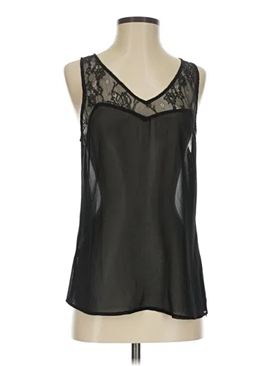 Pre-owned Hinge Sleeveless Blouse In Black