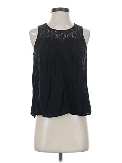 Pre-owned Hinge Sleeveless Blouse In Black