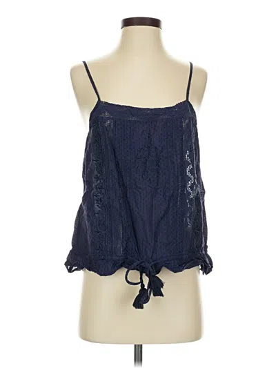 Pre-owned Hinge Sleeveless Blouse In Blue