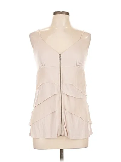 Pre-owned Hinge Sleeveless Blouse In Brown