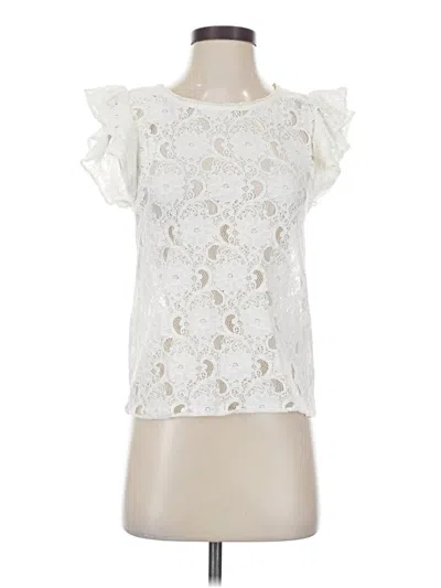 Pre-owned Hinge Sleeveless Blouse In Ivory