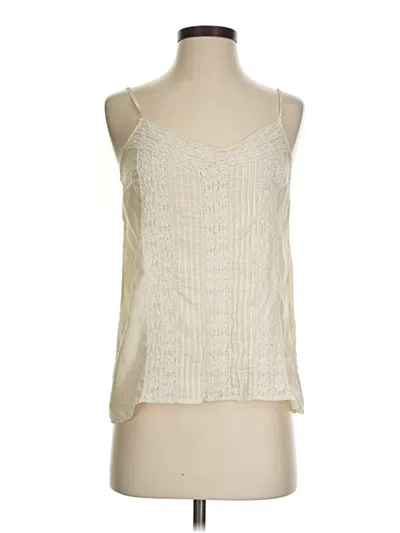 Pre-owned Hinge Sleeveless Blouse In Ivory