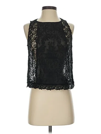 Pre-owned Hinge Tank Top Black Halter Neckline Tops