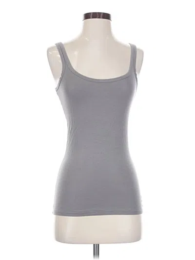 Pre-owned Hinge Tank Top Gray Strapless Neckline Tops