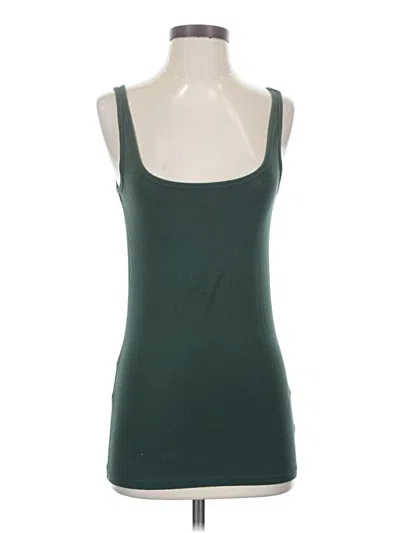 Pre-owned Hinge Tank Top Green Square Neckline Tops