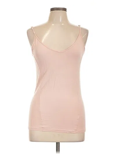 Pre-owned Hinge Tank Top Pink Strapless Neckline Tops