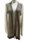 Hinge Women's Wool Angora Open Front Cardigan In Multicolor In Multi