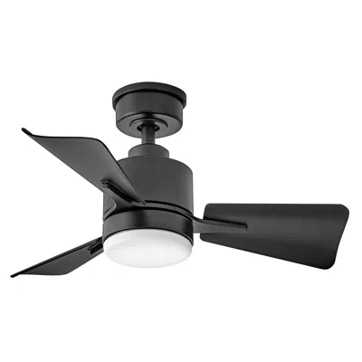 Hinkley 30"  Atom Matte Black Led Ceiling Fan With Remote