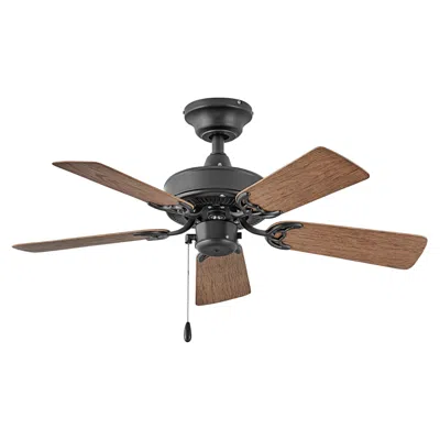 Hinkley 36"  Cabana Matte Black Ceiling Fan With Pull Chain