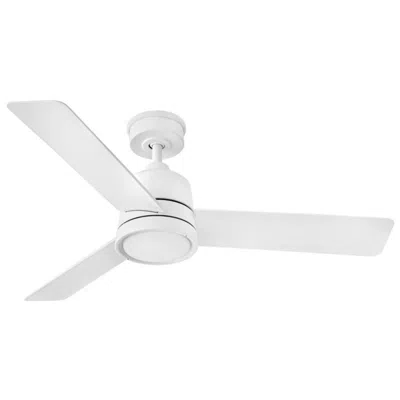 Hinkley 48"  Chet Led Wet Rated Matte White Ceiling Fan With Remote
