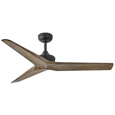 Hinkley 52"  Chisel Matte Black Driftwood Smart Ceiling Fan