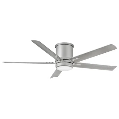 Hinkley 52"  Vail Flush Nickel Wet Hugger Smart Ceiling Fan With Remote