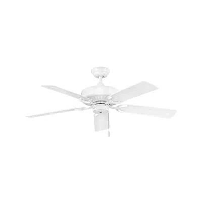 Hinkley 52" Indoor/outdoor Ceiling Fan With Pull Chain Operation In White