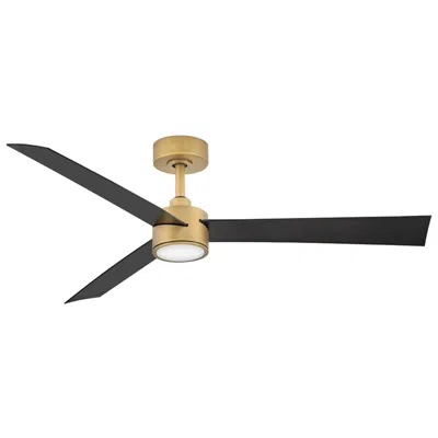 Hinkley 52" Speck Heritage Brass Led Smart Ceiling Fan