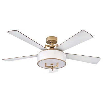 Hinkley 56" Hampton Heritage Brass Led Smart Ceiling Fan With Remote