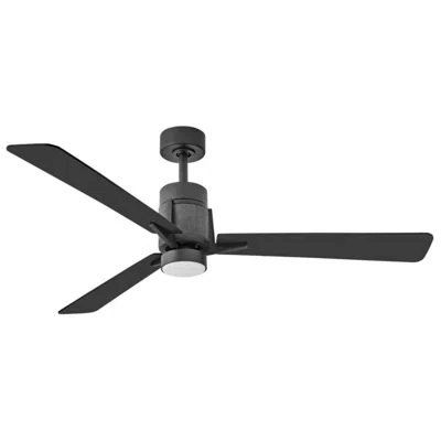 Hinkley 56"  Atticus Matte Black Finish 3-blade Led Smart Ceiling Fan