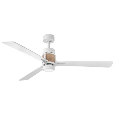 Hinkley 56"  Atticus Matte White Finish 3-blade Led Smart Ceiling Fan