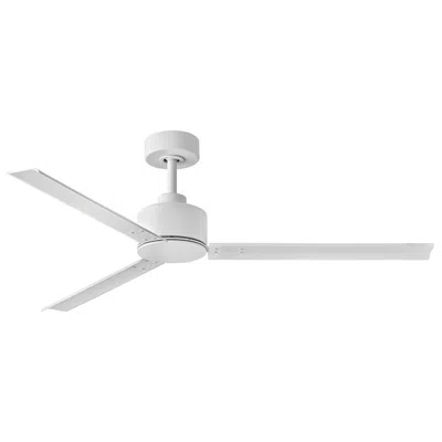 Hinkley 56"  Indy Matte White Wet Rated Ceiling Fan With Wall Control