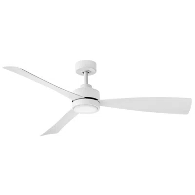 Hinkley 56"  Iver Matte White 3-blade Led Smart Ceiling Fan