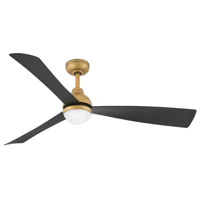 Hinkley 56"  Una Heritage Brass 3-blade Led Smart Ceiling Fan