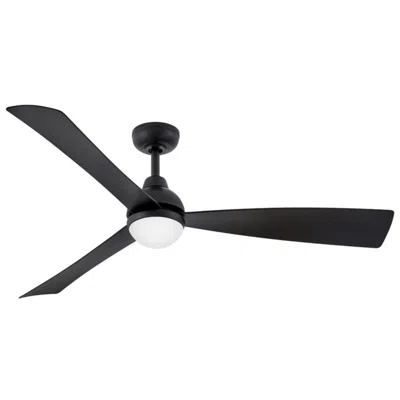 Hinkley 56"  Una Matte Black 3-blade Led Smart Ceiling Fan