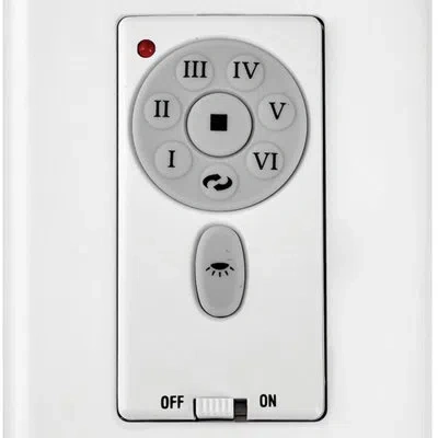 Hinkley 6 Speed Dc Button Fan Wall Control In White